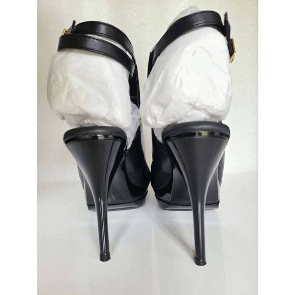 ILENE BERG Samara Black Leather Booties Comfortable High Heels SIZE 8 NEW IN BOX - Picture 6 of 17